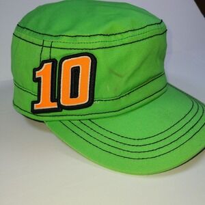 New Era 10 Hat Cadet Cap Military Style Lime Green Orange Black